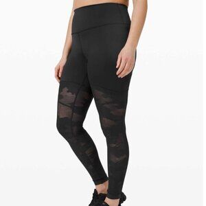 Lululemon Sheer Will High-Rise Tight 28" *Camo Black